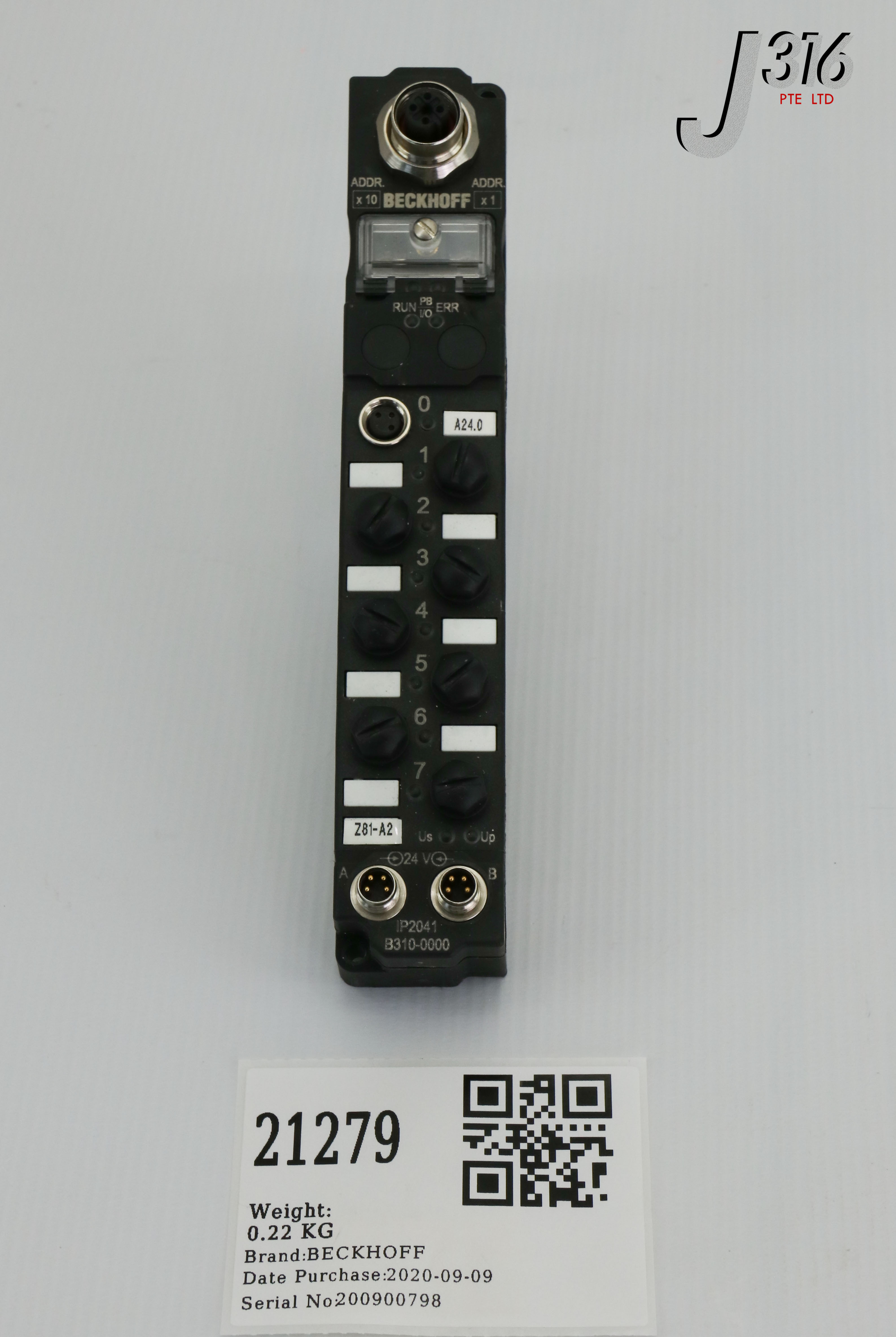 その他 N, 21279 BECKHOFF 8-CHANNEL PROFI BUS, FIELDBUS BOX, B310-1000 IP2041